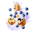 Milkshake Style Blueberry Cupcake / 600g